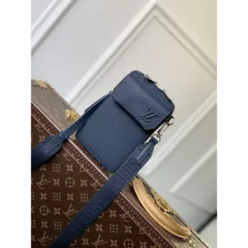 LV M57089 Louis Vuitton Phone Pouch Blue