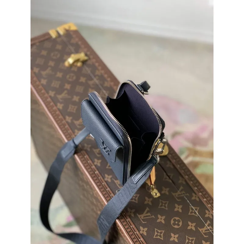 LV M57089 Louis Vuitton Phone Pouch Blue