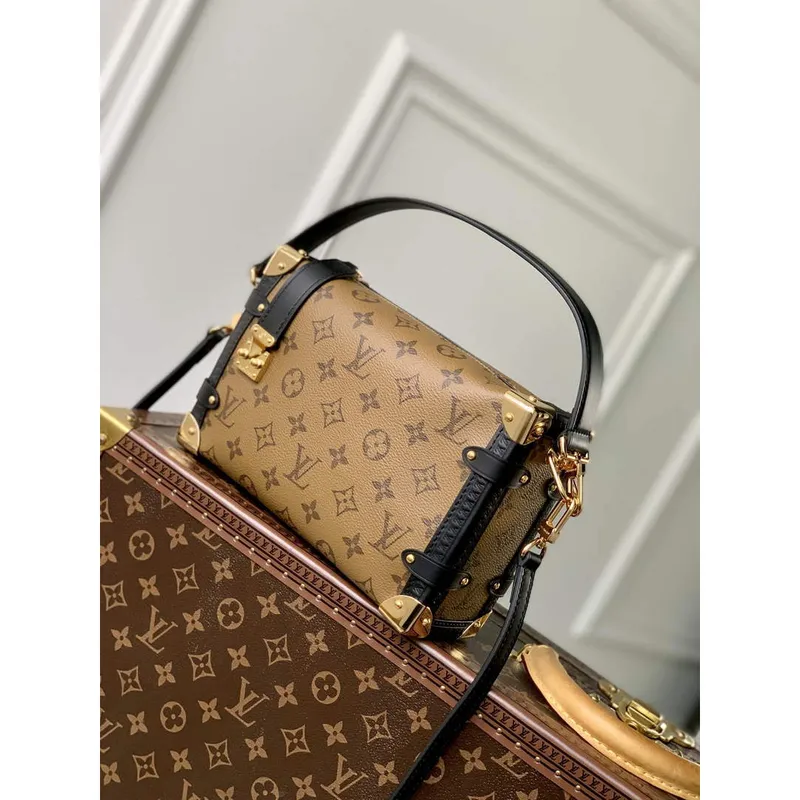 LV M46358 Louis Vuitton Side Trunk PM Handbag Yellow
