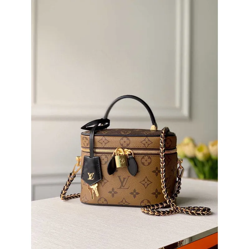 LV M45165 Louis Vuitton Vanity Pm Monogram Reverse Bag