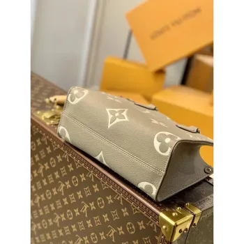 LV M45779 Louis Vuitton Onthego Pm Bag leather Gray