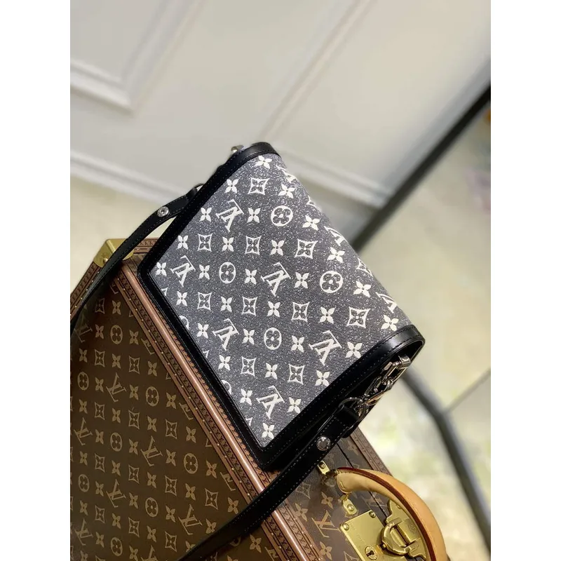 LV M21458 Louis Vuitton Dauphine MM Bag Grey