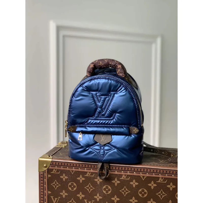 LV M21060 Louis Vuitton Palm Springs Mini Backpack Navy Blue