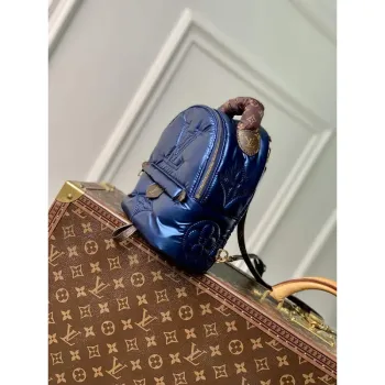 LV M21060 Louis Vuitton Palm Springs Mini Backpack Navy Blue