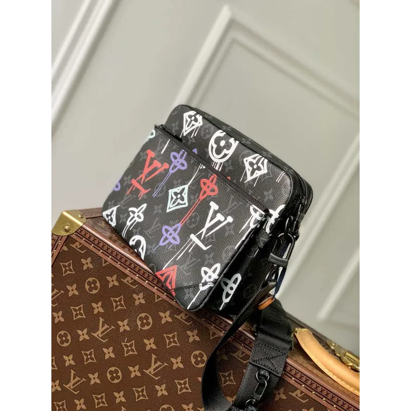 Louis Vuitton M21396 Trio Messenger Monogram LV Graffiti Orange