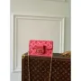 LV M20747 Louis Vuitton Dauphine Mini Bag Monogram Fluo Pink