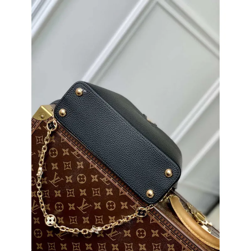 LV M20708 Louis Vuitton Capucines Mini Handbag Black