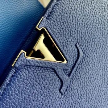 LV M20844 Louis Vuitton Capucines MM Handbag Blue