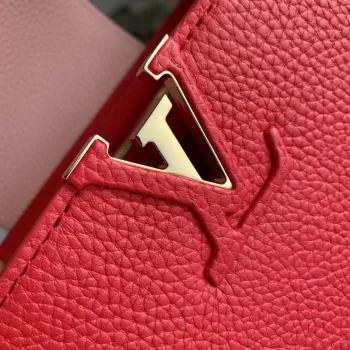 LV M20845 Louis Vuitton Capucines MM Handbag Red