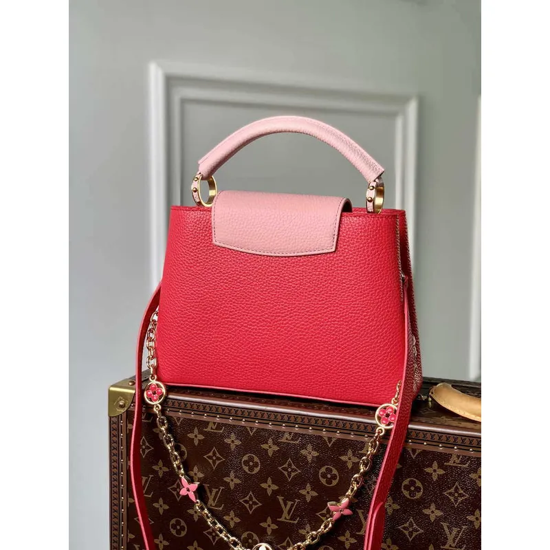 LV M20845 Louis Vuitton Capucines Mini Handbag Red