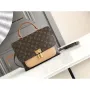 LV M44257 Louis Vuitton Marignan Messenger Top Handle Monogram M43960 Bag Apricot