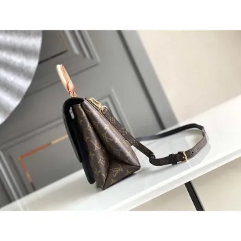 LV M44259 Louis Vuitton Marignan Messenger Top Handle Monogram M44257 Bag Black