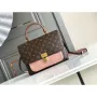 LV M44259 Louis Vuitton Marignan Messenger Top Handle Monogram M44286 Bag Pink