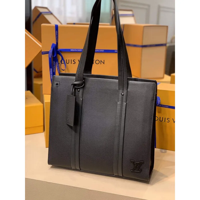 LV M57308 Louis Vuitton Takeoff Tote Bag Black