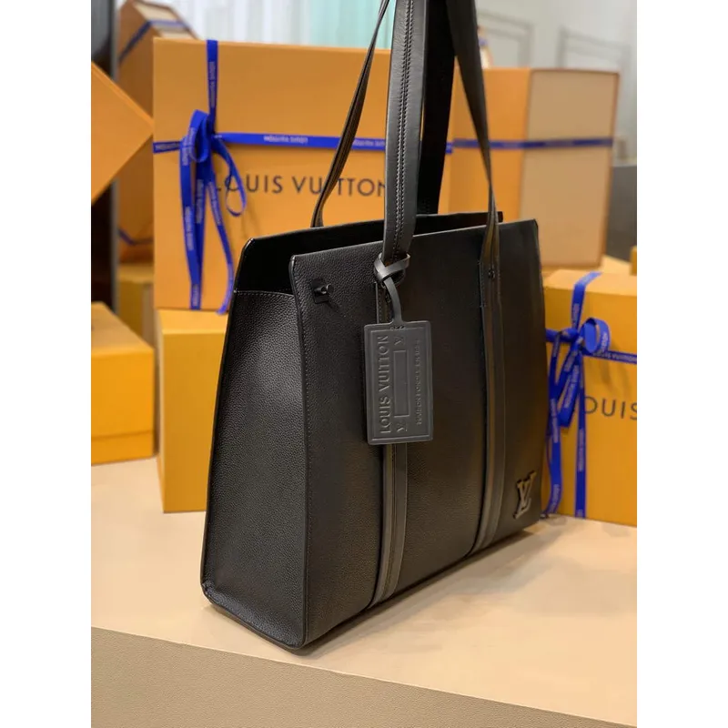 LV M57308 Louis Vuitton Takeoff Tote Bag Black