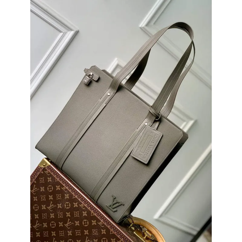 LV M21542 Louis Vuitton Takeoff Tote Bag Khaki