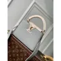 LV M21296 Louis Vuitton Capucines Mini Handbag Steeple Gray / Greige