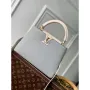 LV M21296 Louis Vuitton Capucines BB Handbag Steeple Gray / Greige