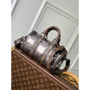 LV M20872 Louis Vuitton Keepall Bandouliere 25 Bag Brown