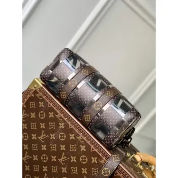 LV M20872 Louis Vuitton Keepall Bandouliere 25 Bag Brown