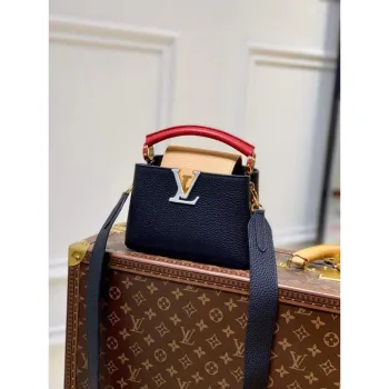 LV M20704 Louis Vuitton Capucines Mini Handbag Black
