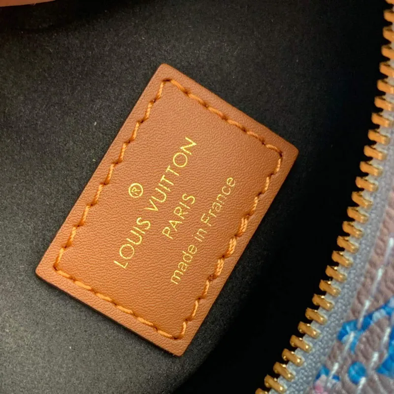 LV M21183 Louis Vuitton Loop Baguette Handbag Blue