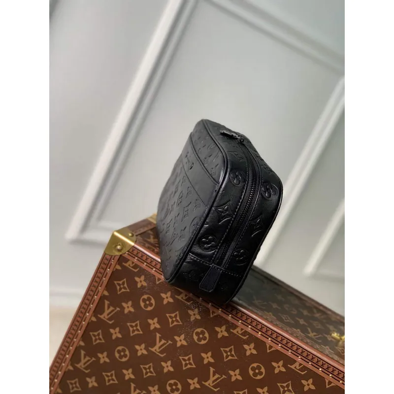LV M68589 Louis Vuitton Trousse Toilette GM Bag Black