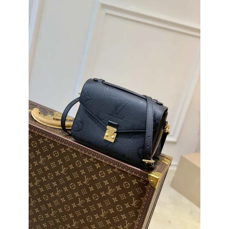 LV M59211 Louis Vuitton Empreinte Pochette Metis M41487 Black