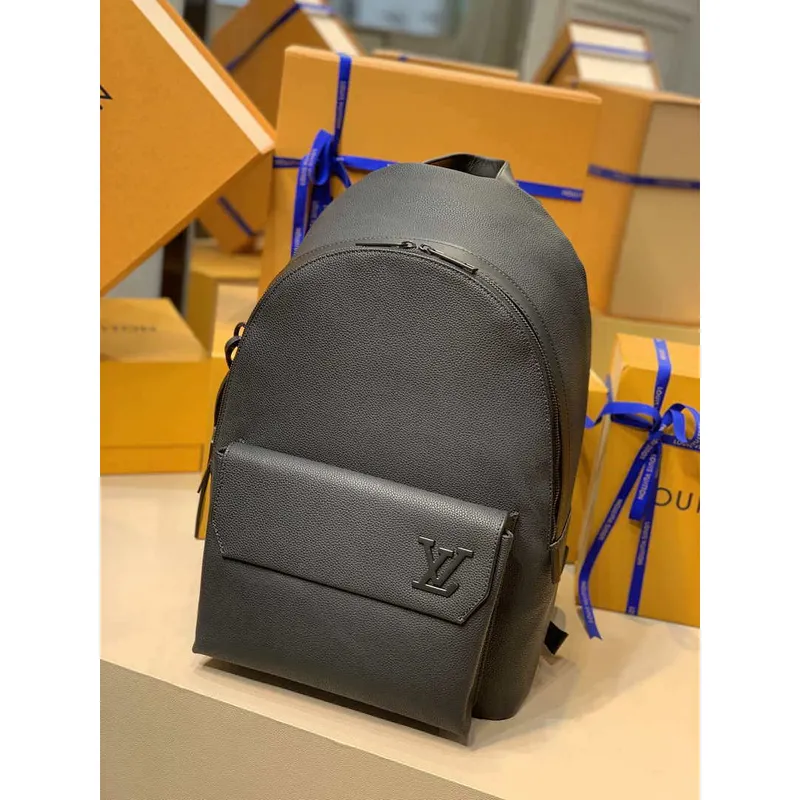 LV M57079 Louis Vuitton Backpack Lv Aerogram Black