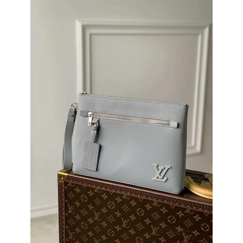 Louis Vuitton M69836 LV Aerogram Pochette iPad M69837 Gray