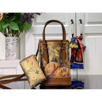 LV M81724 Louis Vuitton Nano Bucket Bag Gold