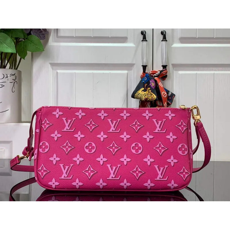 LV M46161 Louis Vuitton Maxi Multi Pochette Accessoires Fuchsia Pink