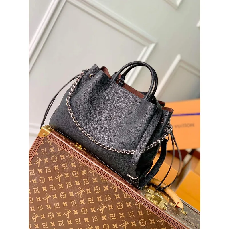 LV M59200 Louis Vuitton Bella Tote Mahina Black