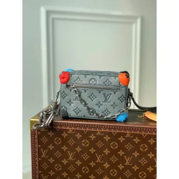 LV M81606 Louis Vuitton Mini Soft Trunk Gray