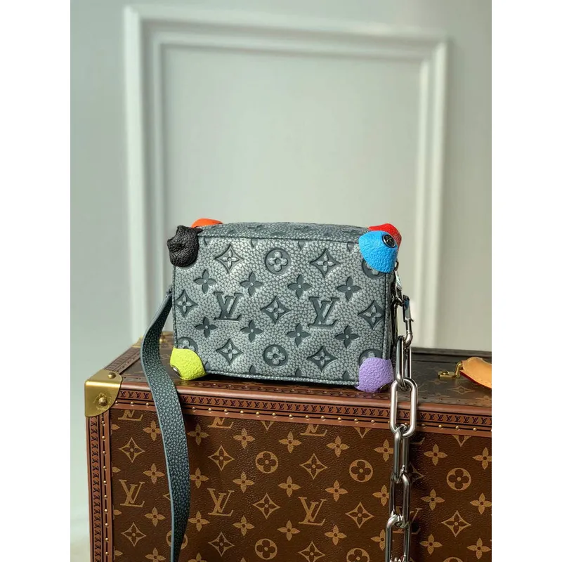 LV M81606 Louis Vuitton Mini Soft Trunk Gray