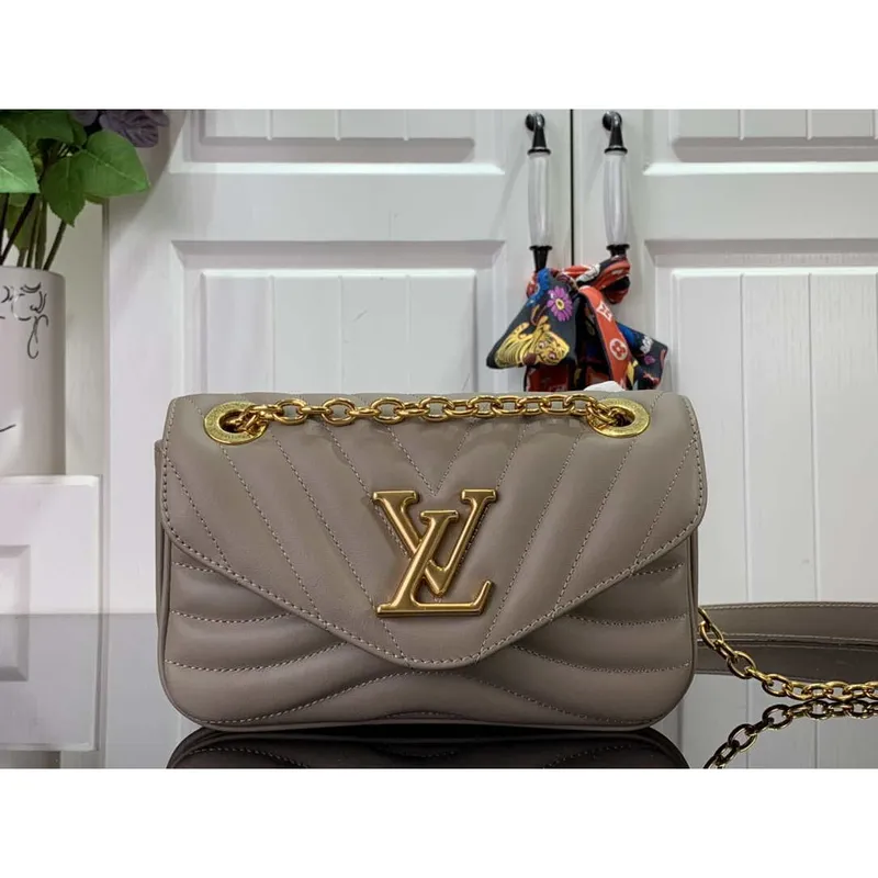 LV M20687 Louis Vuitton New Wave Multi Pochette Leather M20838 Gray