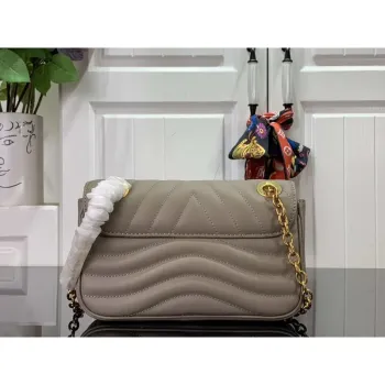 LV M20687 Louis Vuitton New Wave Multi Pochette Leather M20838 Gray