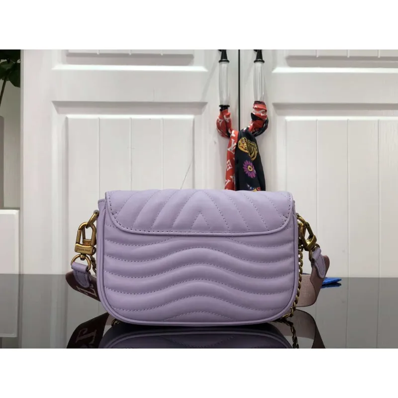 LV M56466 Louis Vuitton New Wave Multi Pochette Leather M56461 Purple