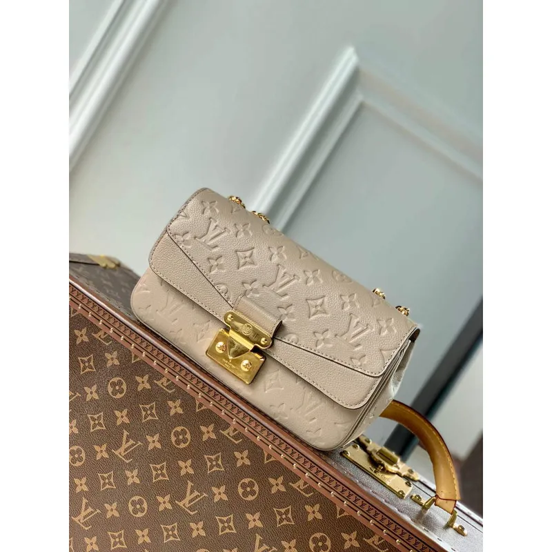 LV M46199 Louis Vuitton Marceau Chain Bag Dove Gray
