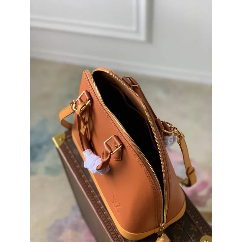LV M40302 Louis Vuitton Alma PM Handbag Brown