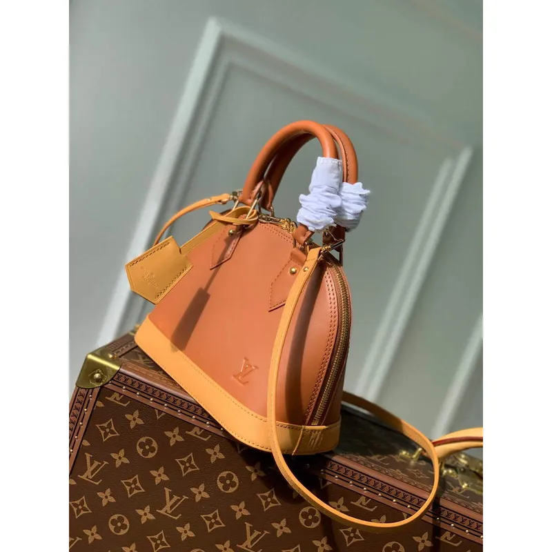 LV M40862 Louis Vuitton Alma BB Handbag Brown