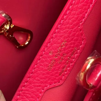 LV M94755 Louis Vuitton Capucines BB Handbag Black Rose Berlingot