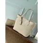 LV M46231 Louis Vuitton Neverfull MM Carryall Pale Beige