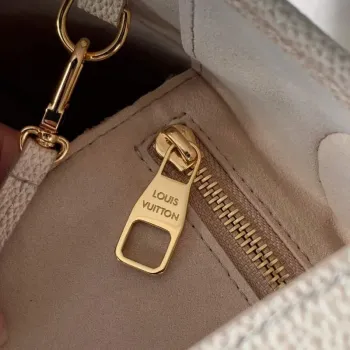 LV M46231 Louis Vuitton Neverfull MM Carryall Pale Beige