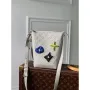 LV M20875 Louis Vuitton Hobo Cruiser PM Bag White