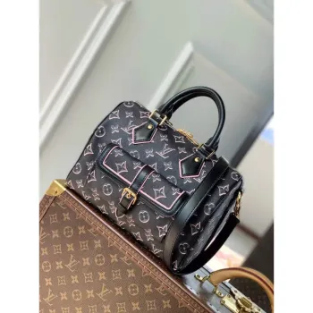 LV M20852 Louis Vuitton Speedy Bandouliere 25 Handbag Black