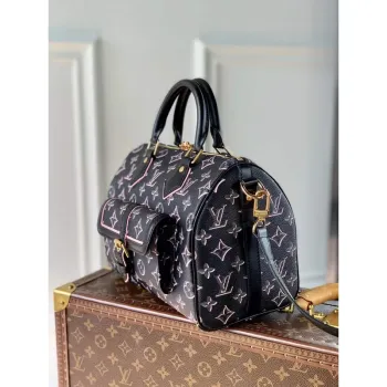 LV M20852 Louis Vuitton Speedy Bandouliere 25 Handbag Black