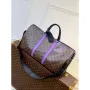 LV M46259 Louis Vuitton Keepall Bandouliere 50 Bag Purple