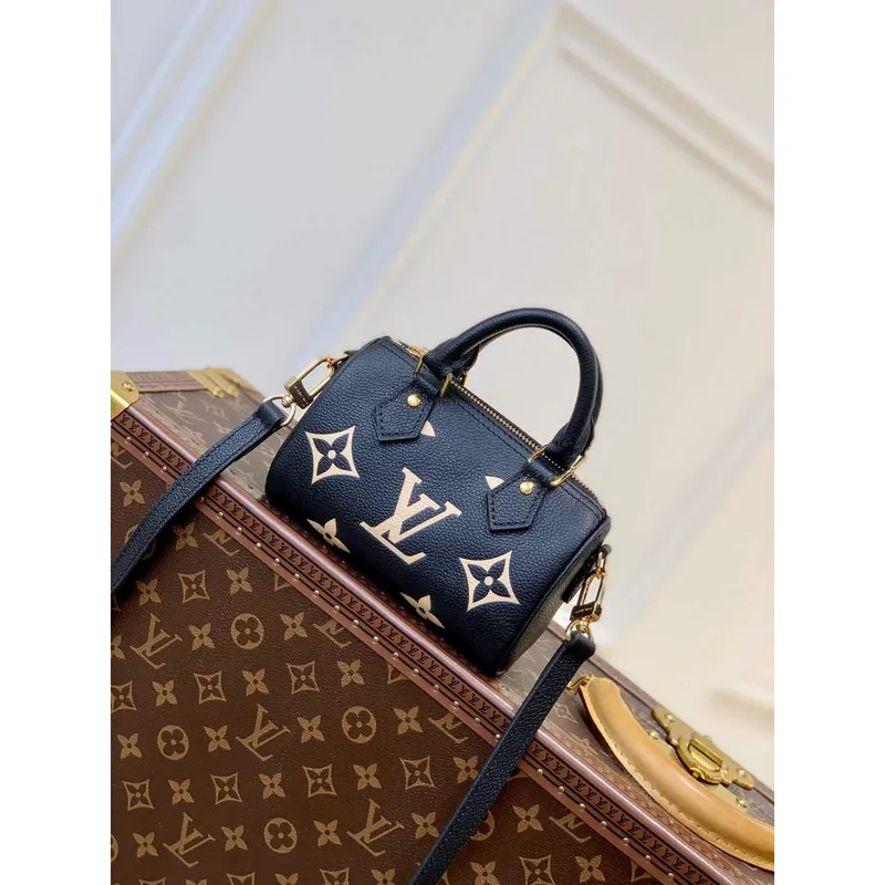 LV M81457 Louis Vuitton Nano Speedy Bag Black