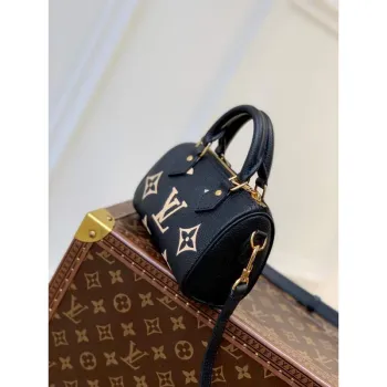 LV M81457 Louis Vuitton Nano Speedy Bag Black